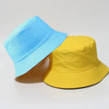 Unisex Reversible Bucket Hat Black Bob Cap Hip Hop Fisherman Beach Sun Sunhat