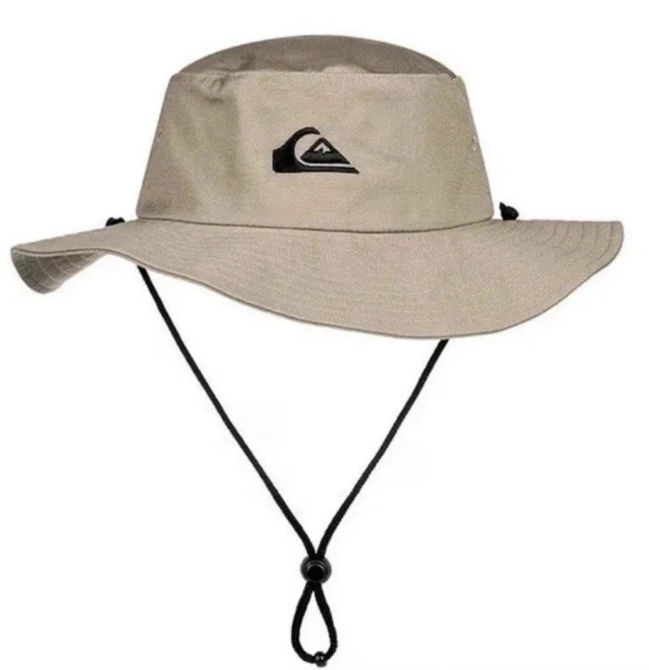 Quiksilver Khaki Safari Bucket Sun Beach Hat Cap L/XL